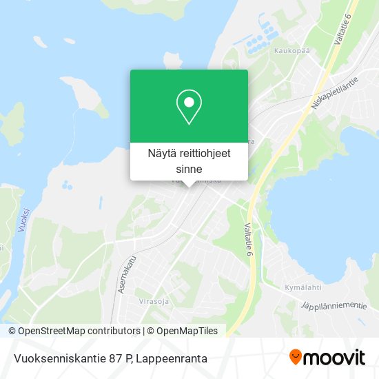 Vuoksenniskantie 87 P kartta