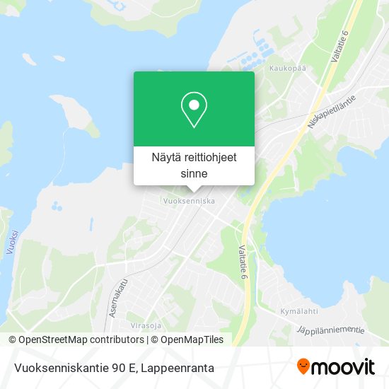Vuoksenniskantie 90 E kartta