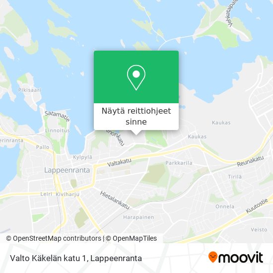 Valto Käkelän katu 1 kartta