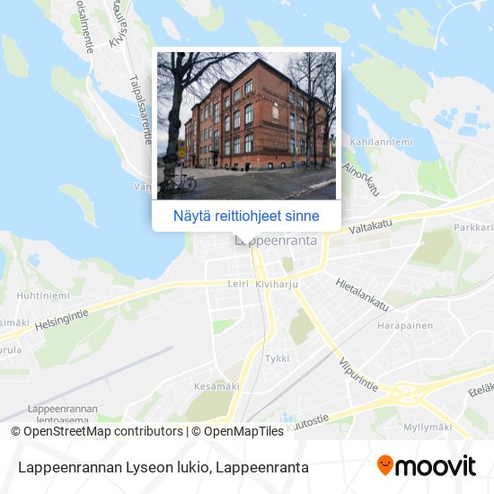 Lappeenrannan Lyseon lukio kartta