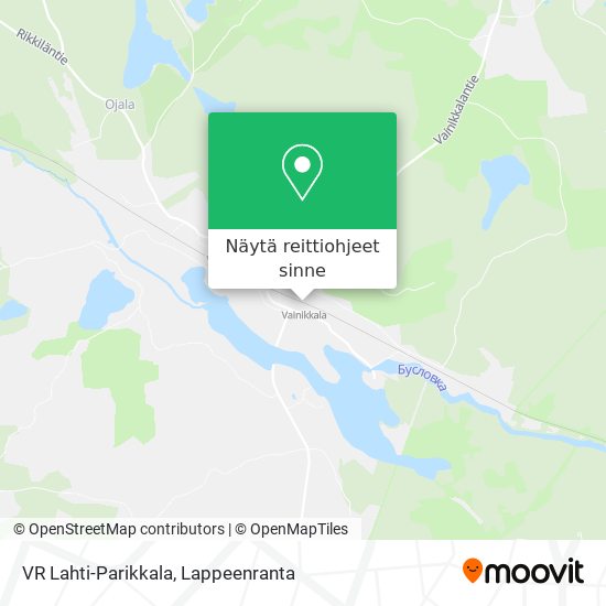 VR Lahti-Parikkala kartta