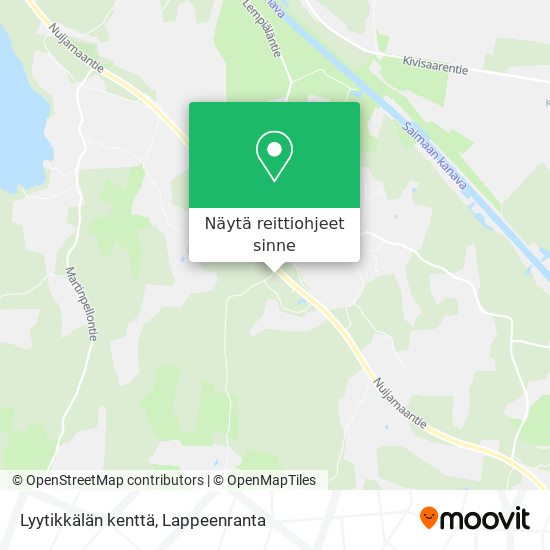Lyytikkälän kenttä kartta