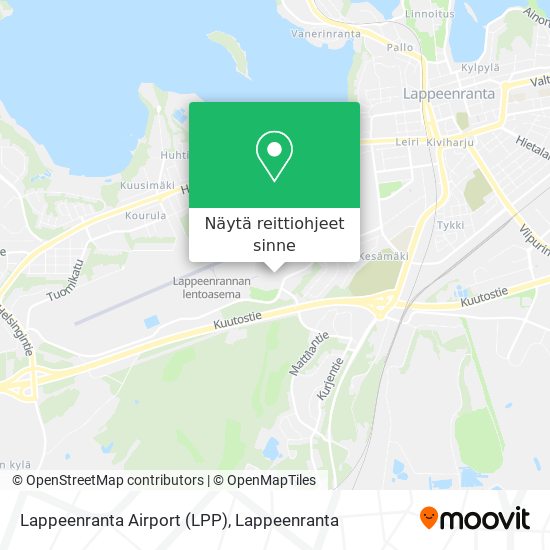 Lappeenranta Airport (LPP) kartta