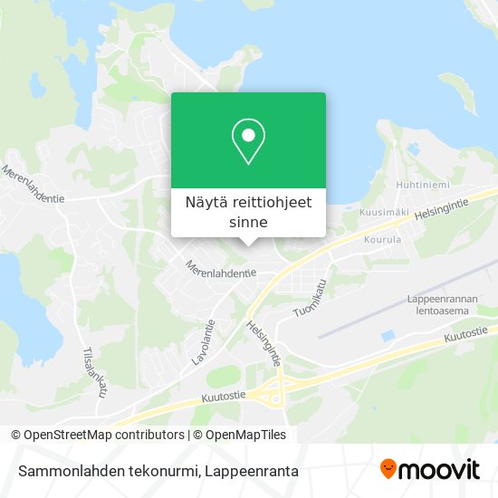 Sammonlahden tekonurmi kartta