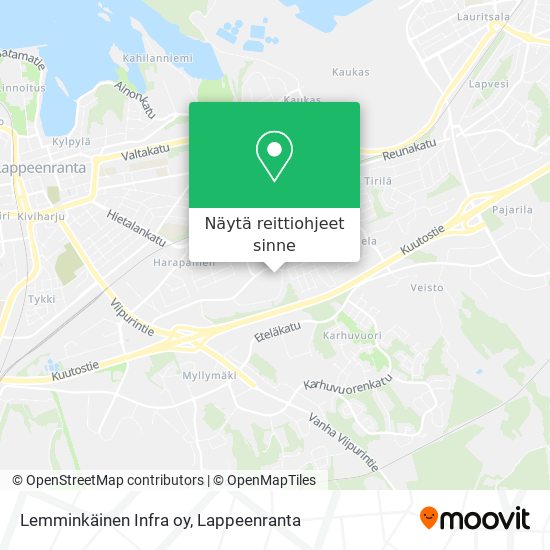 Lemminkäinen Infra oy kartta