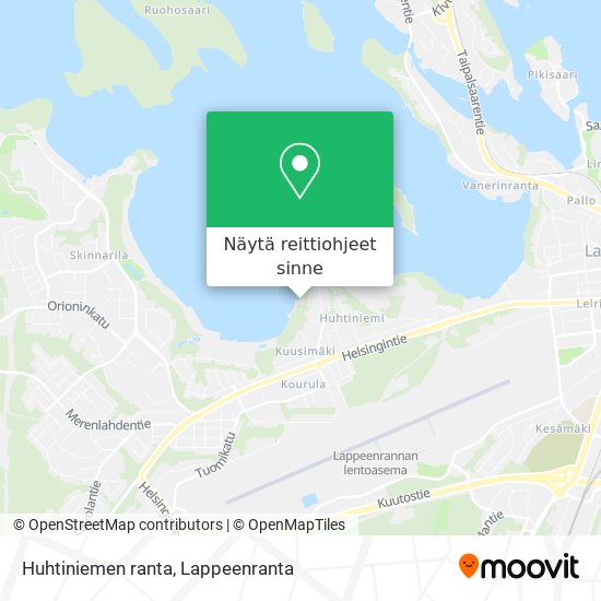 Huhtiniemen ranta kartta