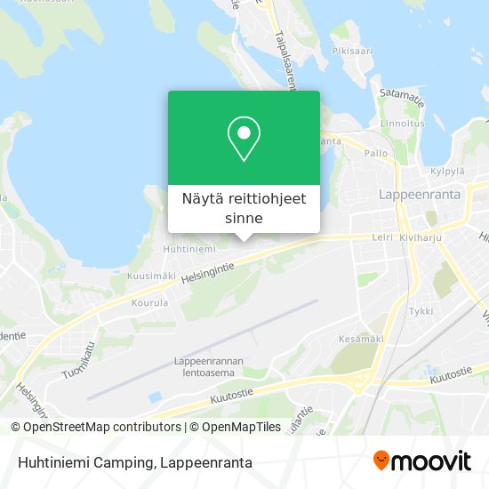 Huhtiniemi Camping kartta