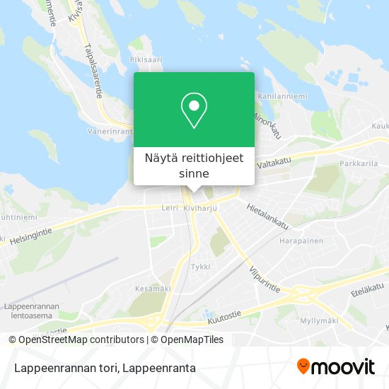 Lappeenrannan tori kartta