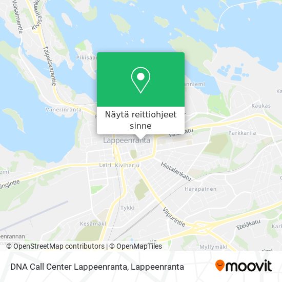 DNA Call Center Lappeenranta kartta