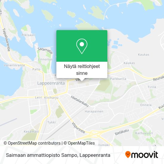 Saimaan ammattiopisto Sampo kartta