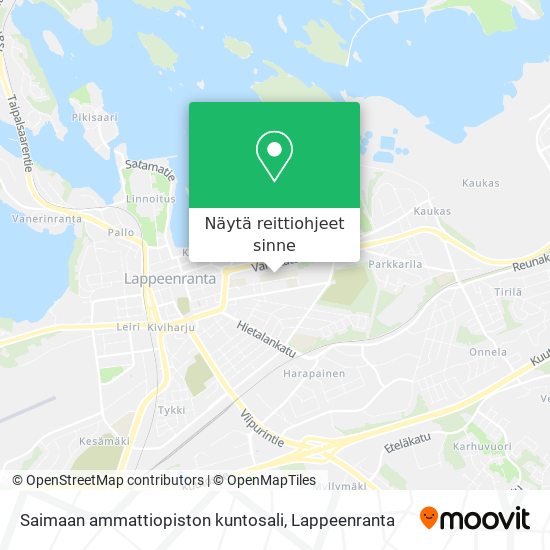 Saimaan ammattiopiston kuntosali kartta