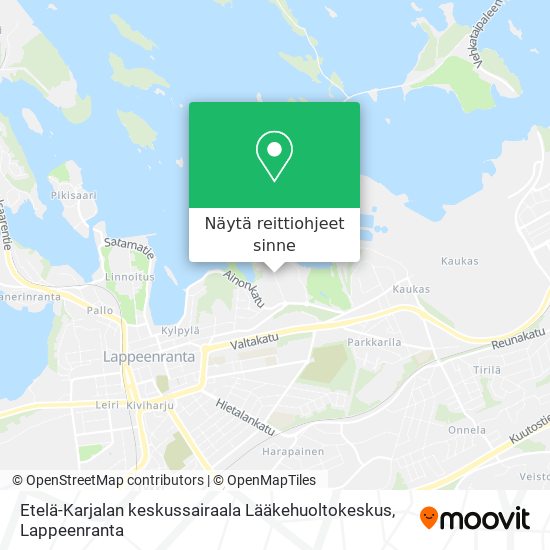 Etelä-Karjalan keskussairaala Lääkehuoltokeskus kartta