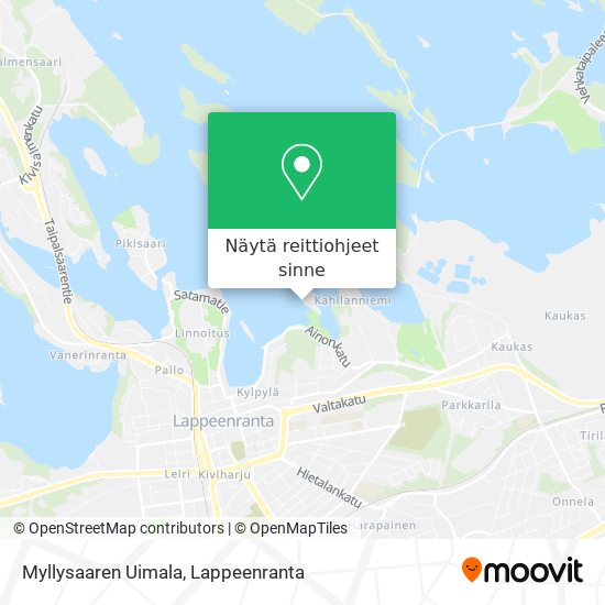 Myllysaaren Uimala kartta