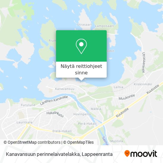 Kanavansuun perinnelaivatelakka kartta