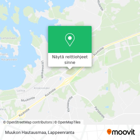 Muukon Hautausmaa kartta