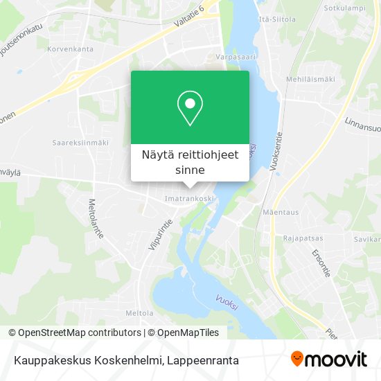 Kauppakeskus Koskenhelmi kartta