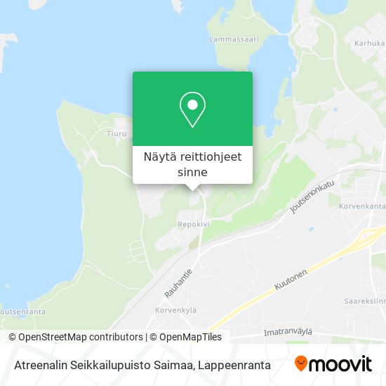 Atreenalin Seikkailupuisto Saimaa kartta