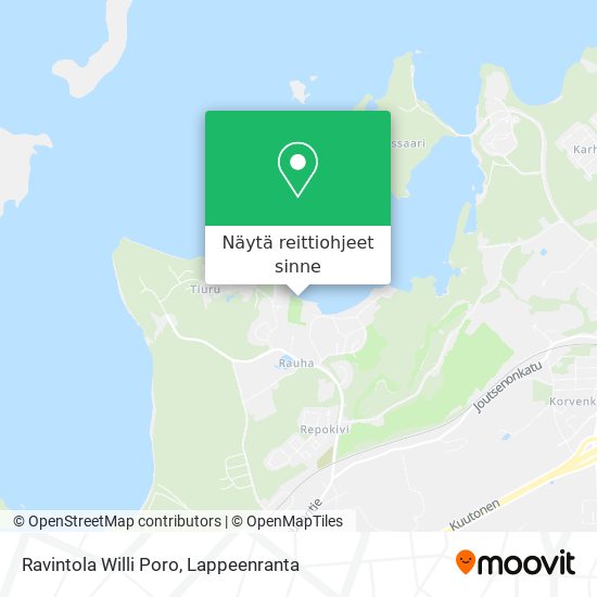 Ravintola Willi Poro kartta