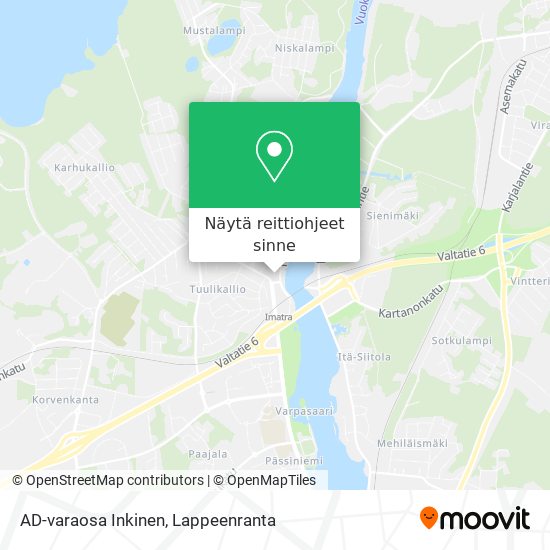AD-varaosa Inkinen kartta