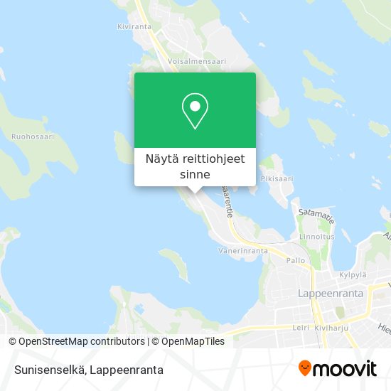 Sunisenselkä kartta