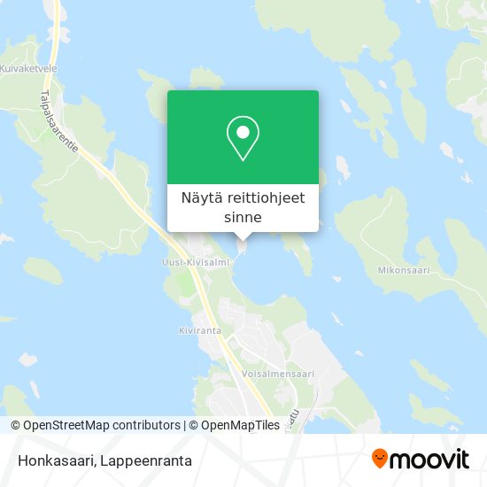 Honkasaari kartta