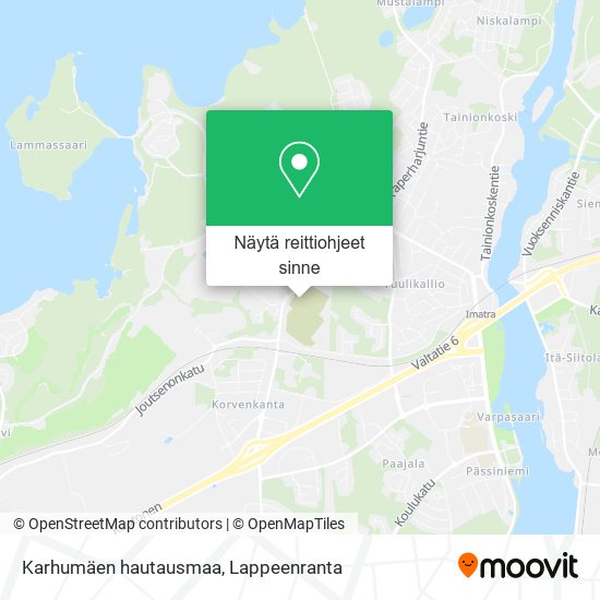 Karhumäen hautausmaa kartta