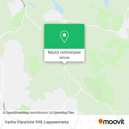 Vanha Viipurintie 998 kartta