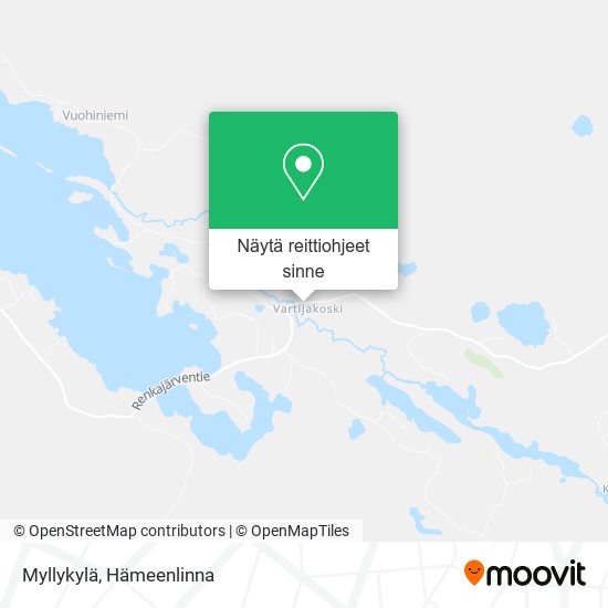 Myllykylä kartta