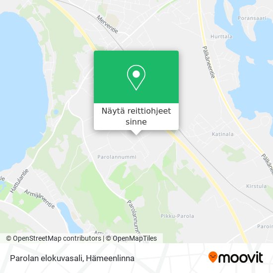 Parolan elokuvasali kartta