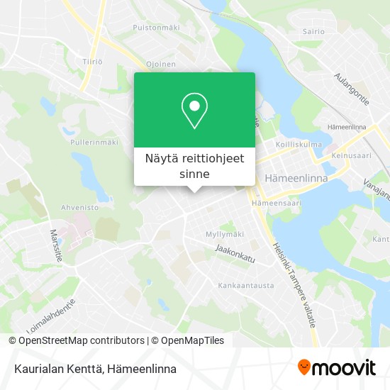 Kaurialan Kenttä kartta