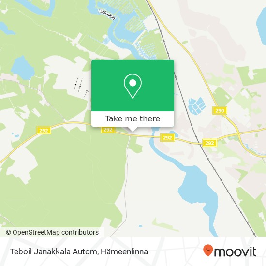 Teboil Janakkala Autom kartta