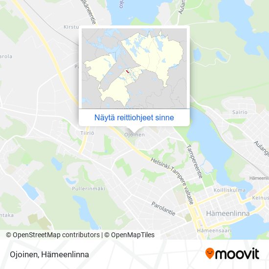 Kuinka päästä kohteeseen Ojoinen paikassa Hämeenlinna kulkuvälineellä Bussi?
