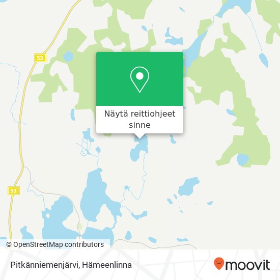 Pitkänniemenjärvi kartta