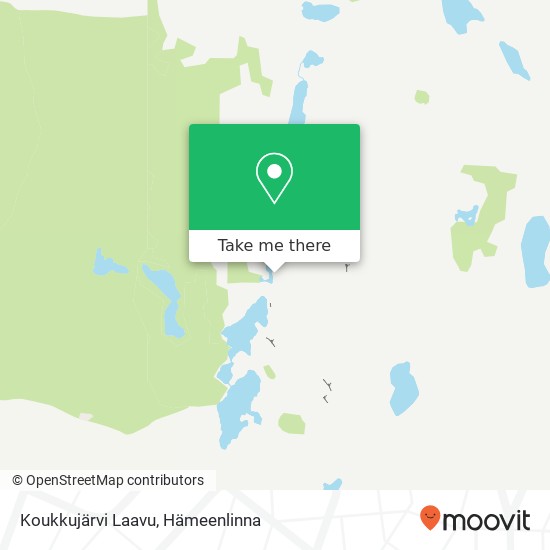 Koukkujärvi Laavu kartta