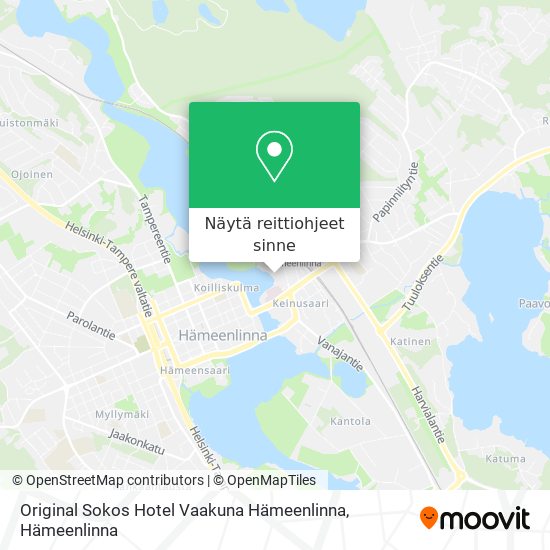 Original Sokos Hotel Vaakuna Hämeenlinna kartta