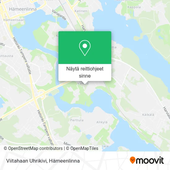 Viitahaan Uhrikivi kartta