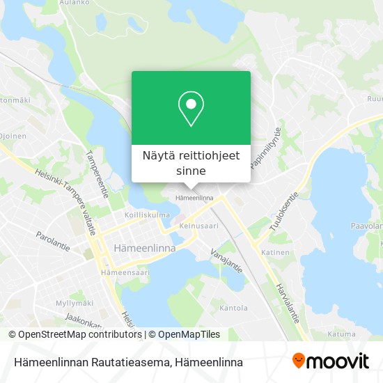 Hämeenlinnan Rautatieasema kartta