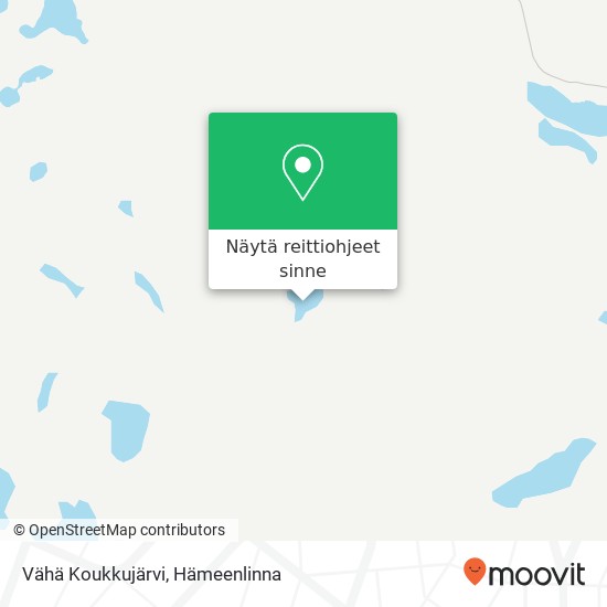 Vähä Koukkujärvi kartta