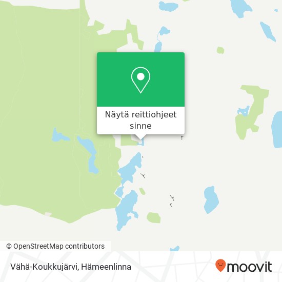 Vähä-Koukkujärvi kartta