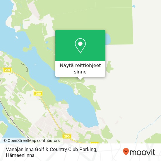 Vanajanlinna Golf & Country Club Parking kartta