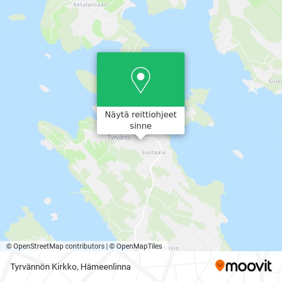 Tyrvännön Kirkko kartta