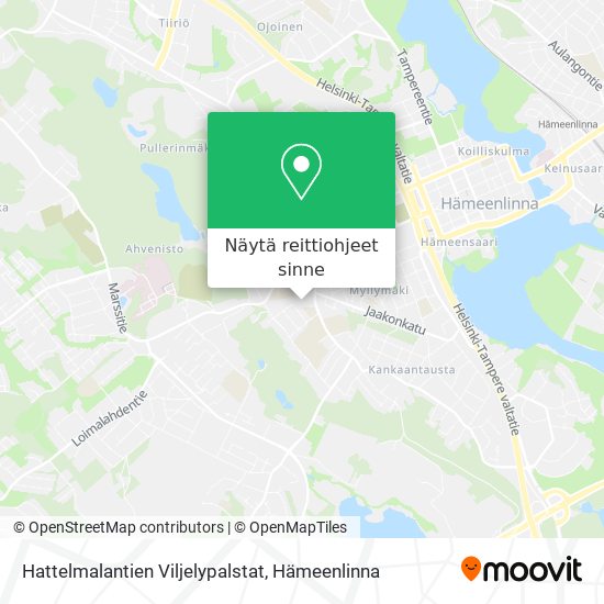 Hattelmalantien Viljelypalstat kartta