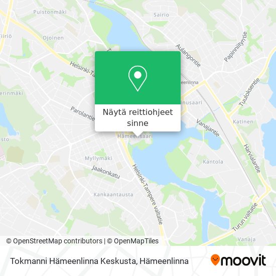 Tokmanni Hämeenlinna Keskusta kartta