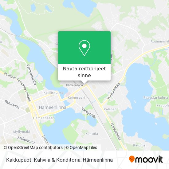 Kakkupuoti Kahvila & Konditoria kartta