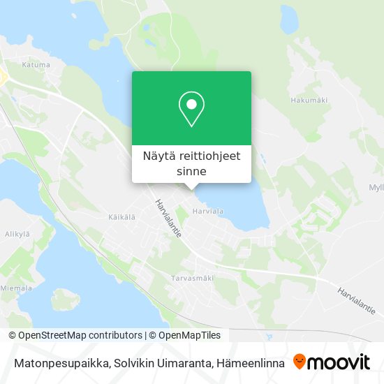 Matonpesupaikka, Solvikin Uimaranta kartta