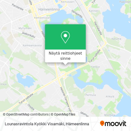 Lounasravintola Kyökki Visamäki kartta