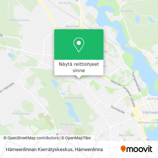Hämeenlinnan Kierrätyskeskus kartta