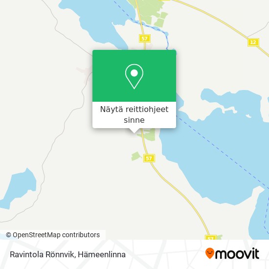 Ravintola Rönnvik kartta