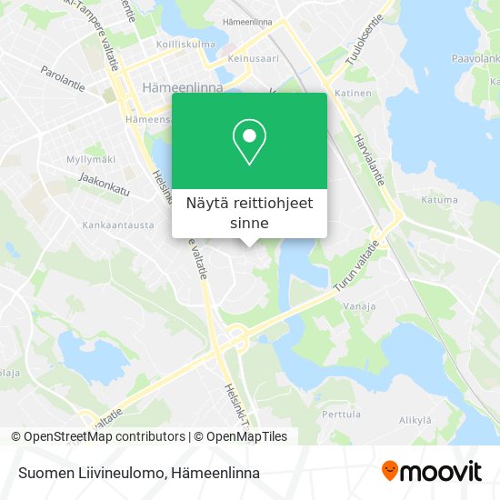 Suomen Liivineulomo kartta