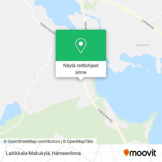 Laitikkala-Makukylä kartta